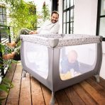 HAUCK Παρκοκρέβατο Sleep n Play SQ nordic grey - Image 4