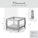 HAUCK Παρκοκρέβατο Sleep n Play SQ nordic grey - Image 7