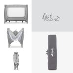 HAUCK Παρκοκρέβατο Sleep n Play SQ nordic grey - Image 11