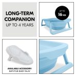 Hauck Πτυσσόμενη Μπανιέρα Wash n Fold M Light Blue - Image 5