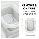 Hauck Πτυσσόμενη Μπανιέρα Wash n Fold L White Sage - Image 3