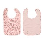 Bebejou - Σαλιάρα Leopard Pink 2 τμχ