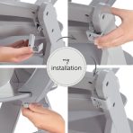 Hauck Δίσκος Καρέκλας Φαγητού Alpha Tray Grey - Image 2