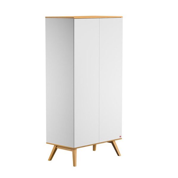 Bebejou - Ντουλάπα δίφυλλη Nature White/Oak