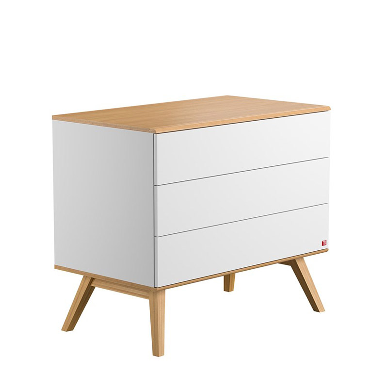 products-Nature-White-Chest-of-Drawers Bebejou - Συρταριέρα Nature Baby White/Oak