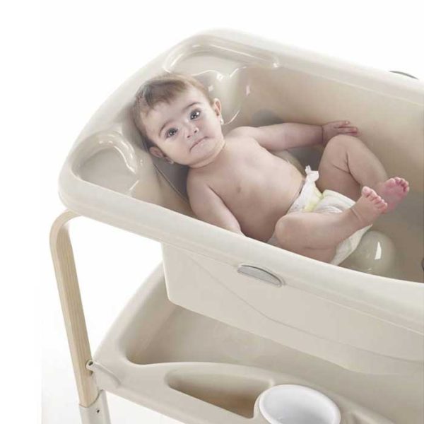 Jane - Flip μπάνιο αλλαξιέρα με ράφι Glitter