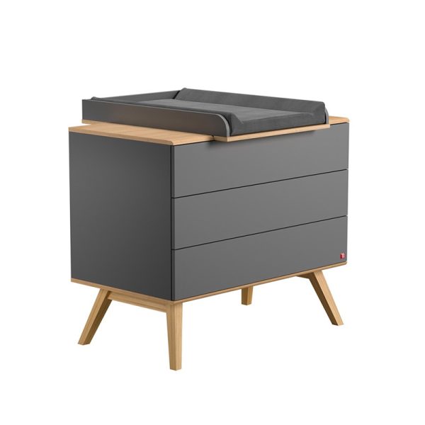 Bebejou - Συρταριέρα Nature Baby Graphite/Oak
