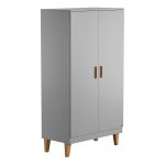 MEBLE VOX Ντουλάπα δίφυλλη Lounge Grey