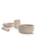 Jane Σετ φαγητού Σιλικόνης 4 τεμάχια Ρηχό Πιάτο , Μπολ, Ποτήρι & Κουτάλι Κρέμ - Image 6