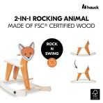 Hauck Rock 'n Swing Κουνιστό Ξύλινο Αλεπουδάκι - Image 2